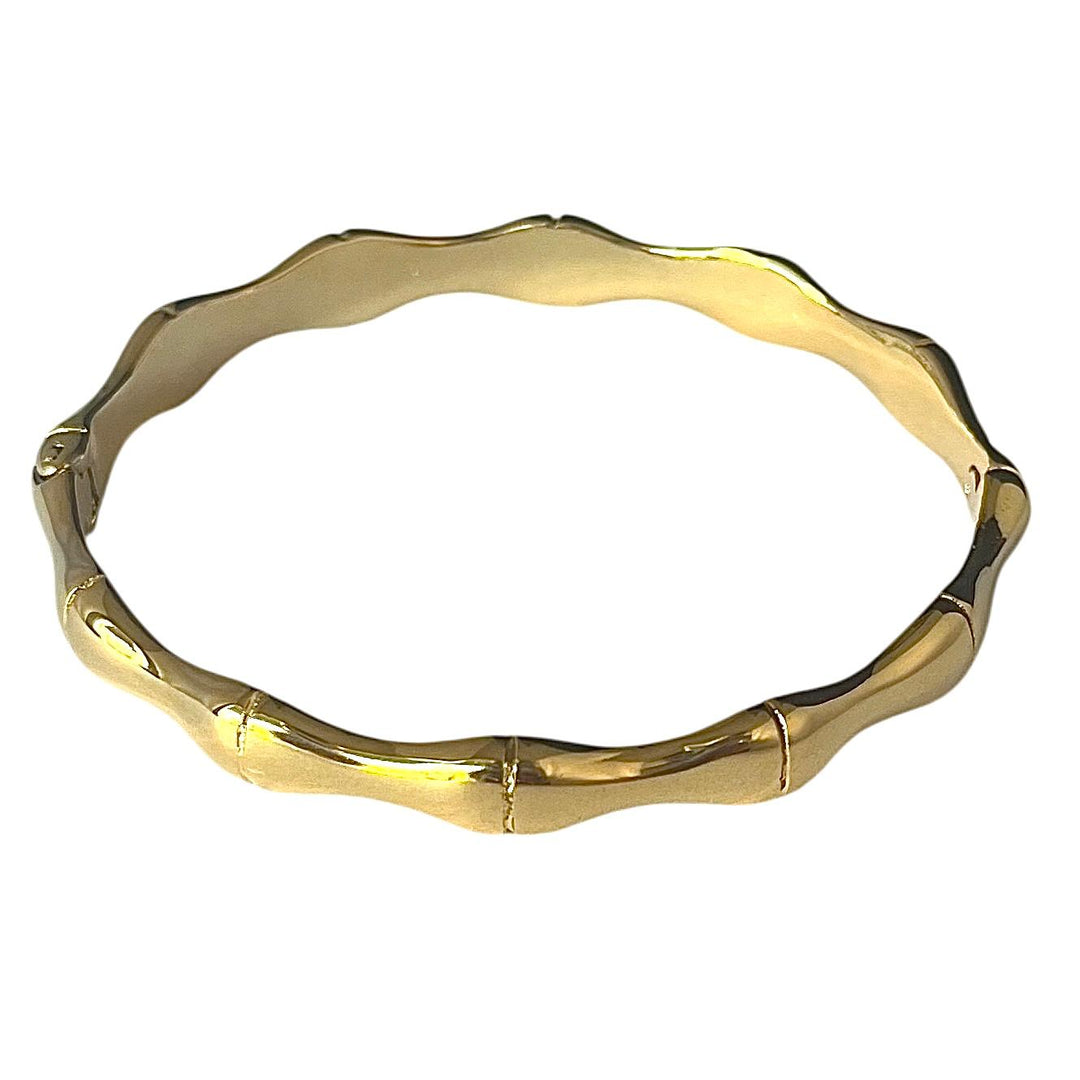golvende bangle armband goud stainless steel 18k gold plated waterproof