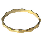 Load image into Gallery viewer, golvende bangle armband goud stainless steel 18k gold plated waterproof
